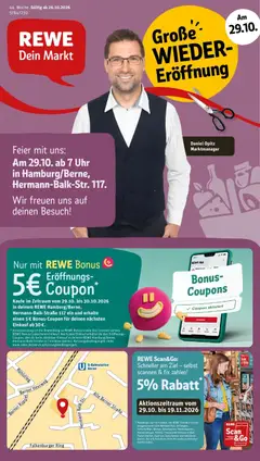 Vorschau von dem Prospekt des Geschäftes Rewe, gültig ab dem 26.10.2026