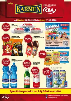 Náhľad KARMEN CBA letáku platného od 04.06.2026