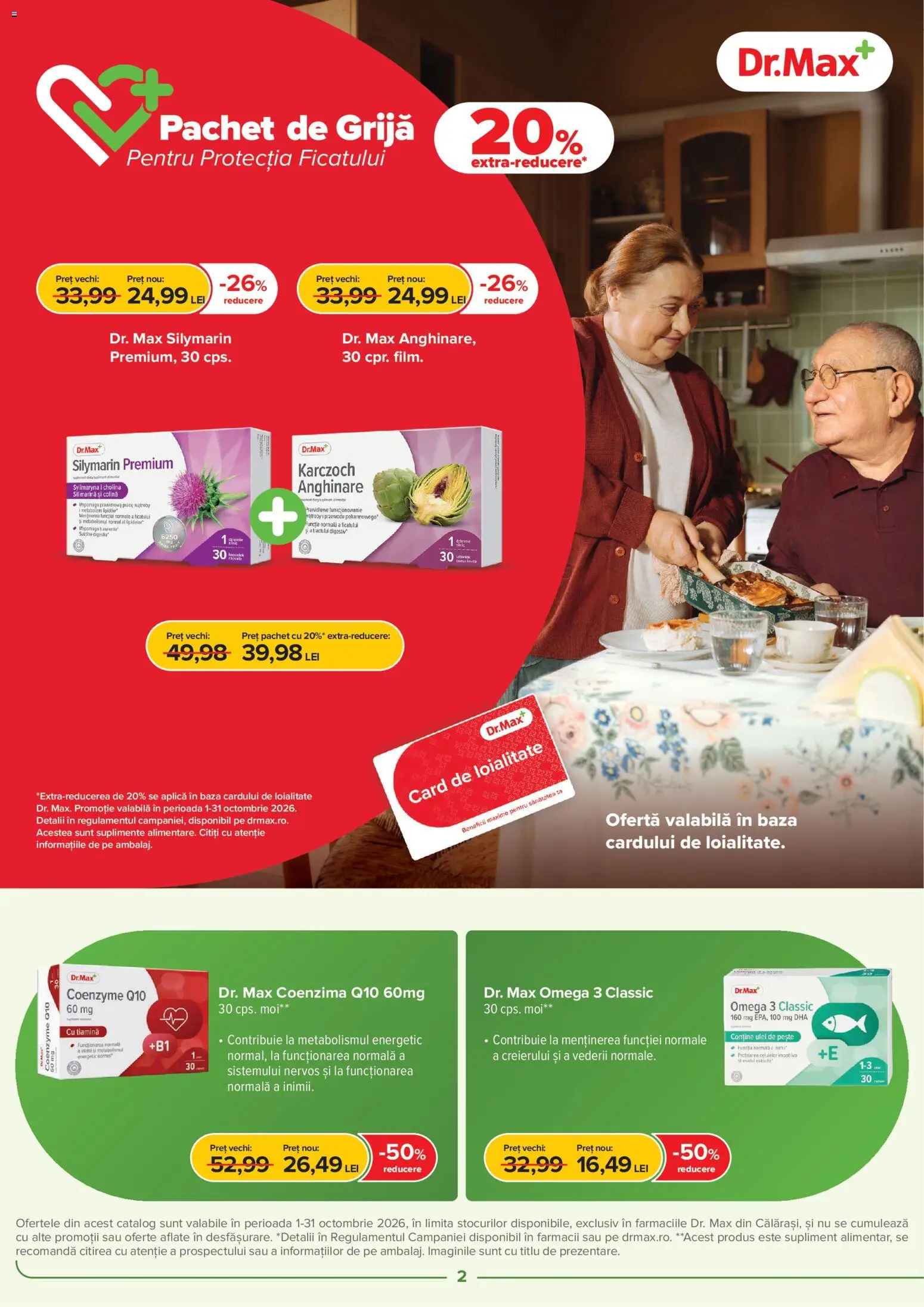 Previzualizarea de cataloage: Dr.Max Dr.Max Catalog Calarasi valabil de la 01.10.2026 - Omega, Pește, Premium, Aplică