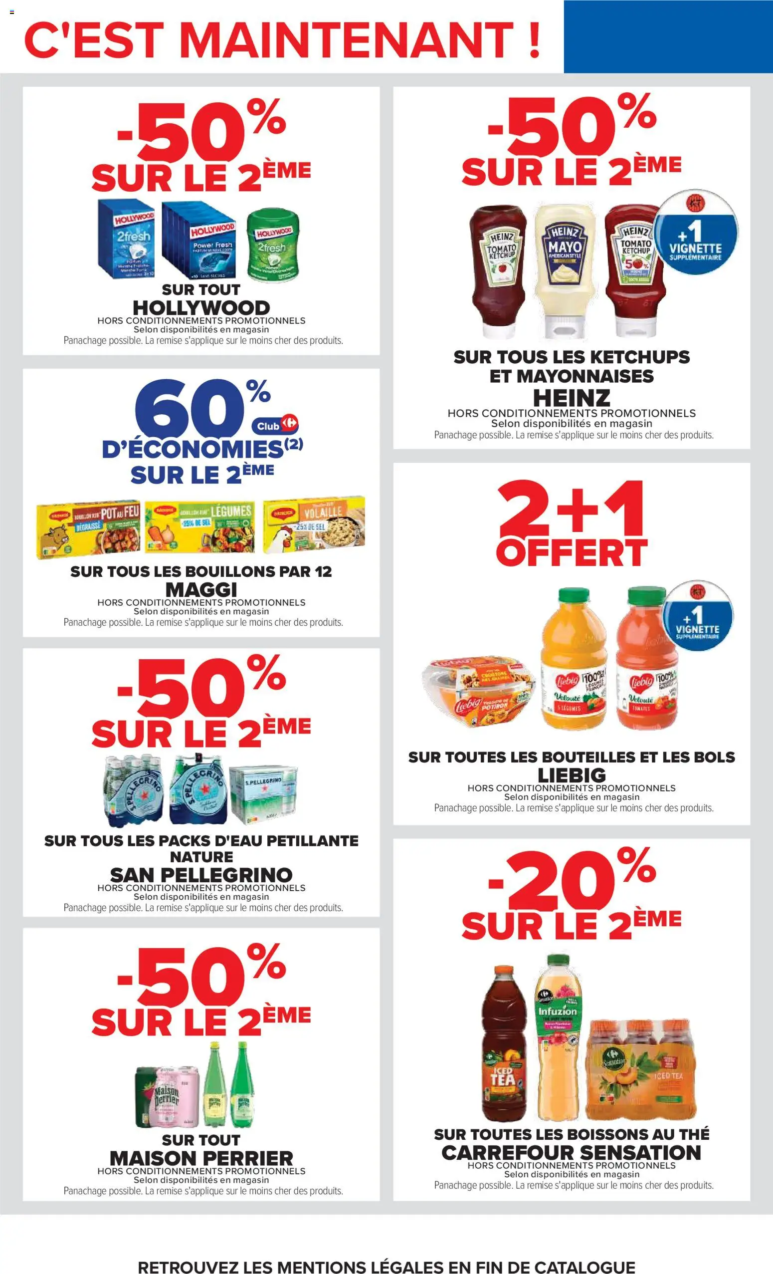 Prévisualisation de Carrefour Petit déjeuner du magasin Carrefour formulaire valide 03/11/2026 - Thé, Sel, Volaille, Ketchup, Boissons