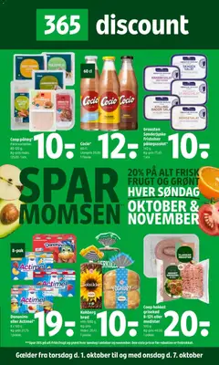 Eksempel på tilbudsavis Coop 365 - Tilbudsavis uge 40 fra butik Coop 365 gyldig fra 01/10/2026