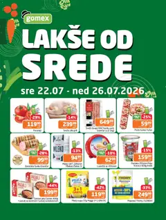 Pregled Gomex kataloga - važi od 22.07.2026