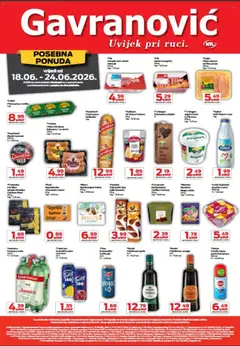Pregled letka Gavranović Katalog trgovine Gavranović vrijedi od 18.06.2026