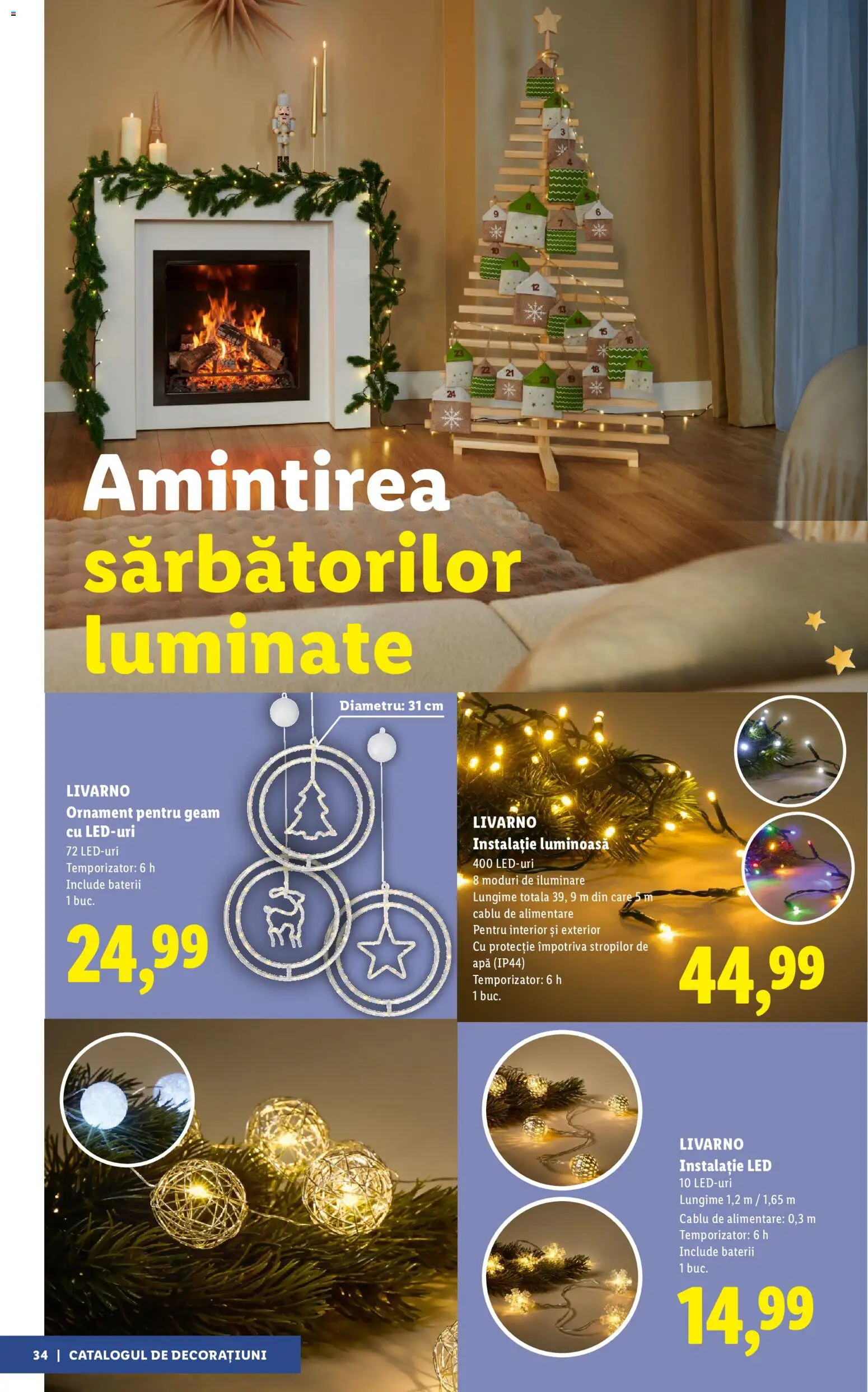Previzualizarea de cataloage: Lidl Lidl Catalog Decorațiuni valabil de la 05.11.2026 - Apă, LED, Baterii, Cablu
