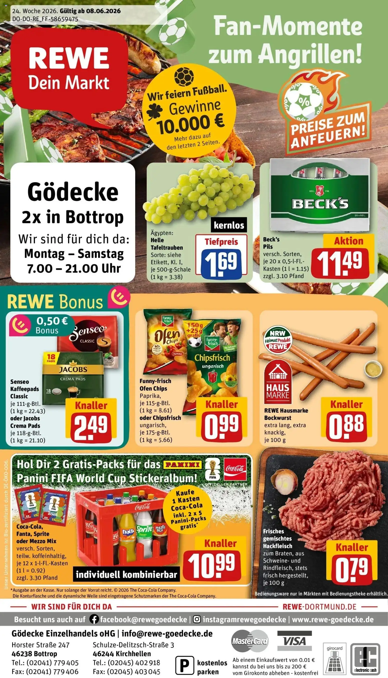 Vorschau von dem Prospekt des Geschäftes Rewe, gültig ab dem 08.06.2026