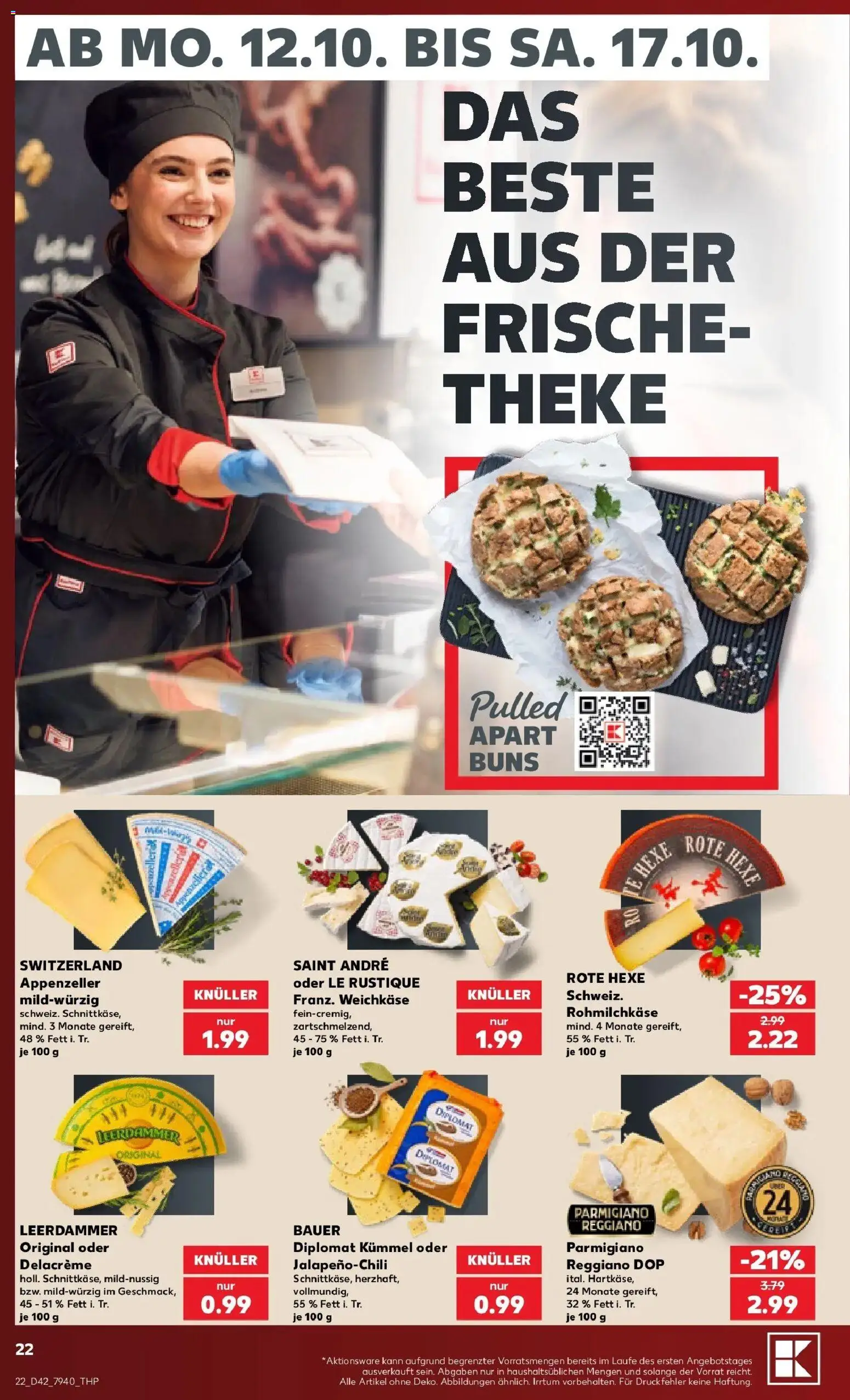 Vorschau von dem Prospekt des Geschäftes Kaufland, gültig ab dem 12.10.2026 - Theke, Leerdammer