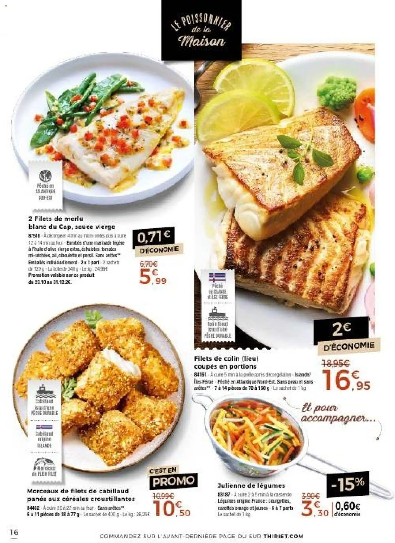 Prévisualisation de Thiriet catalogue livraison à domicile du magasin Thiriet formulaire valide 23/10/2026 - Orange, Four, Persil, Tomates, Céréales