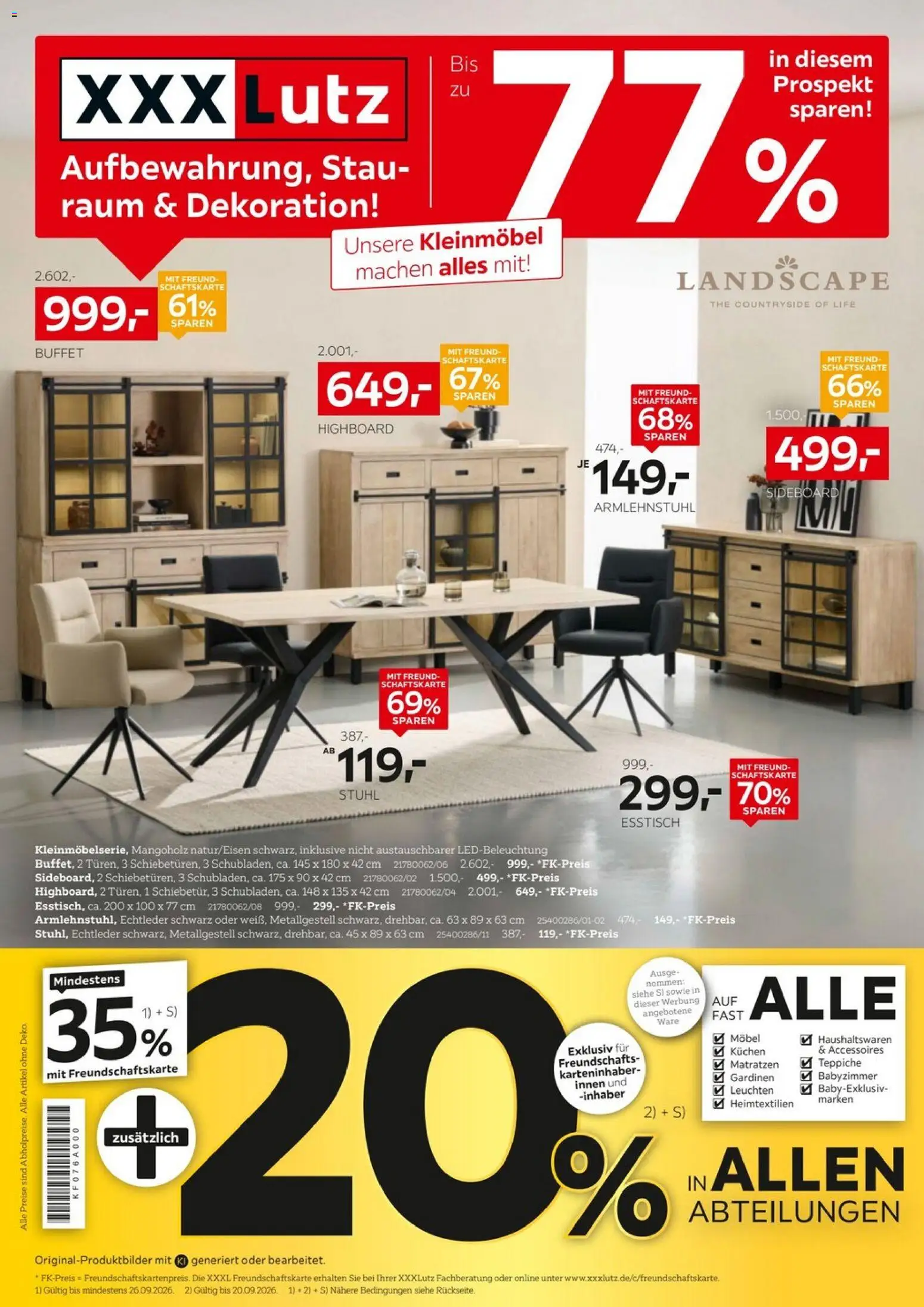Vorschau von dem Prospekt des Geschäftes XXXLutz, gültig ab dem 12.09.2026