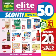 Anteprima dell'opuscolo Elite Supermercati volantino dal negozio Elite Supermercati valido da 08/05/2026