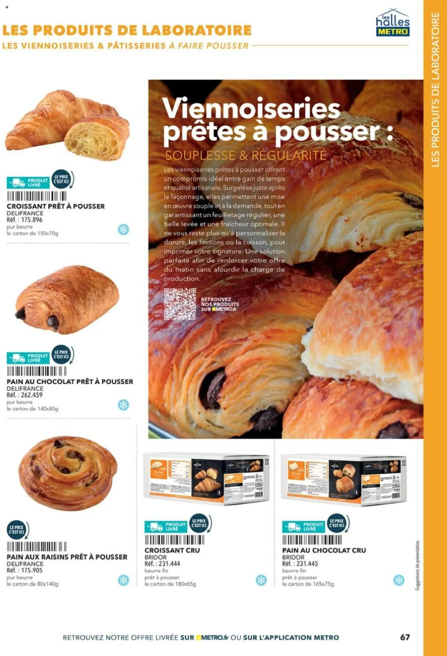 Prévisualisation de Boulangers Pâtissiers du magasin METRO formulaire valide 30/04/2026 - Chocolat, Livre, Croissant, Pain, Beurre, Pain au chocolat, Raisins, Viennoiseries