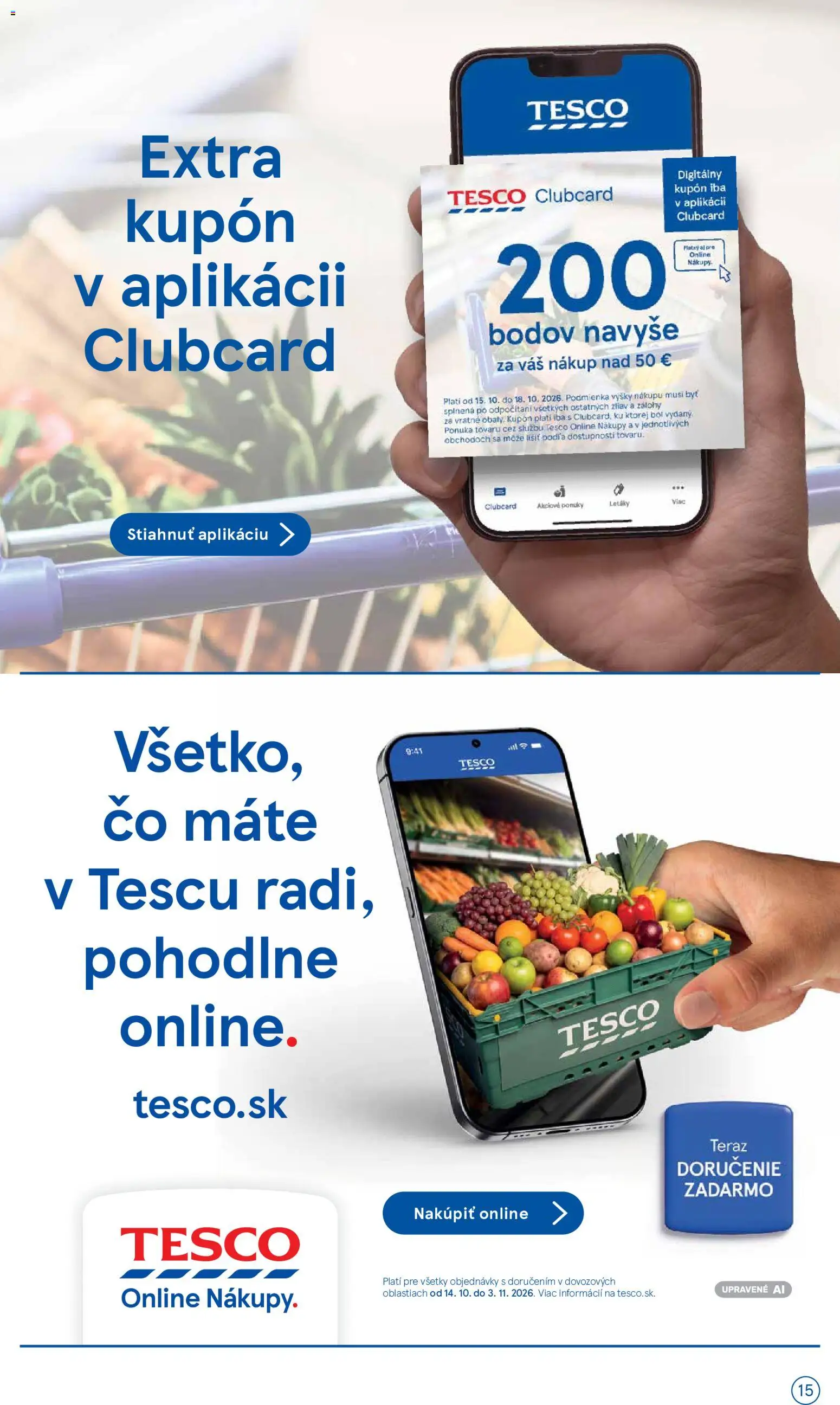 Náhľad Tesco letáku platného od 14.10.2026