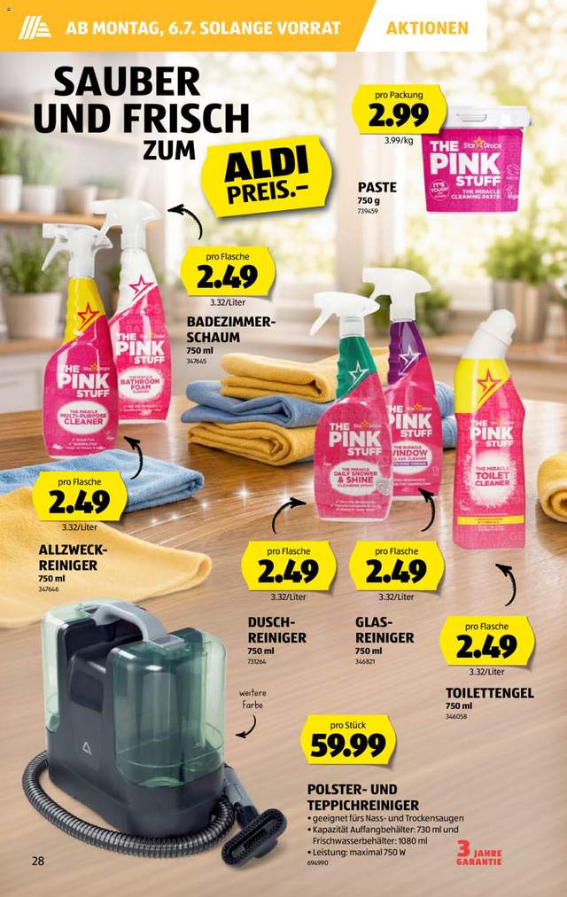 Neue Aldi Aktionen ab 02.07.