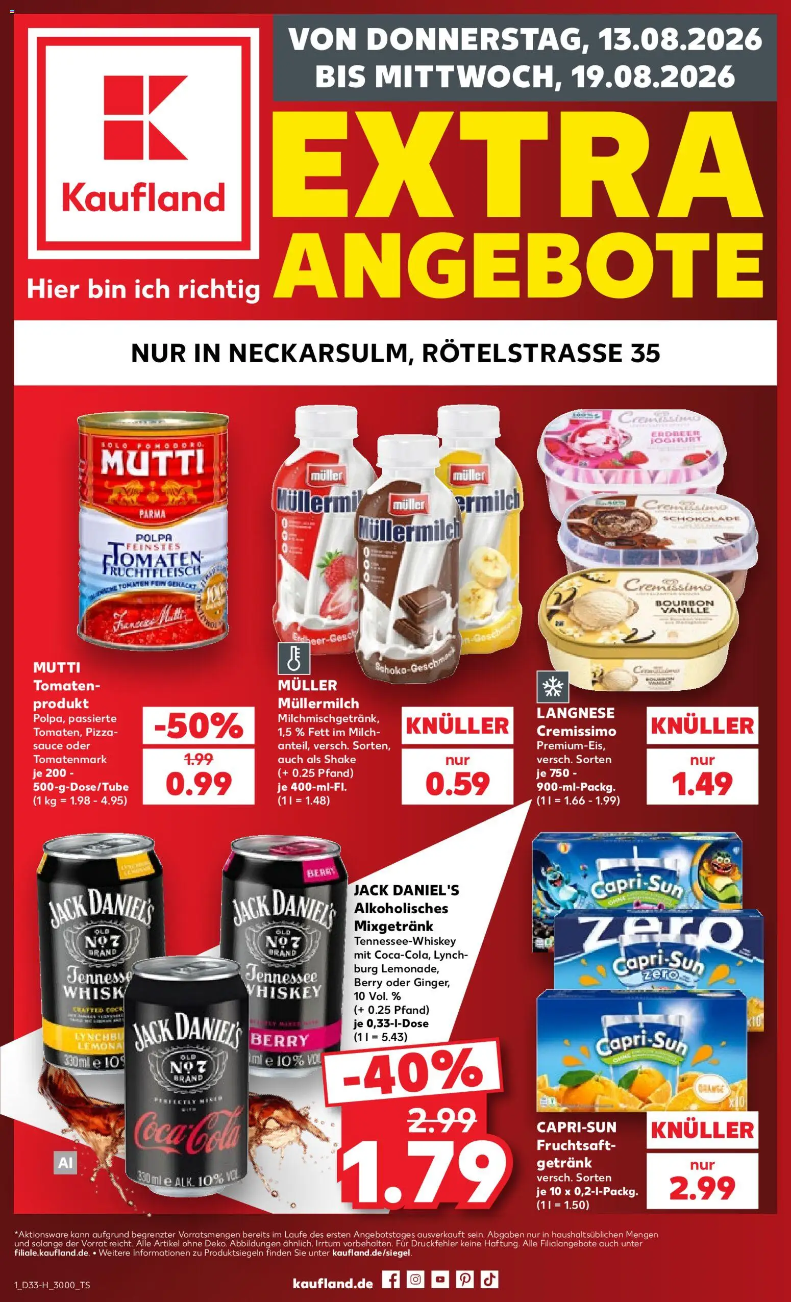 Voorbeeld van Kaufland DE -DE Folder van winkel Kaufland DE geldig vanaf 13-08-2026
