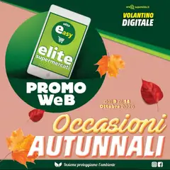 Anteprima dell'opuscolo Elite Supermercati volantino Occasioni Autunnali dal negozio Elite Supermercati valido da 09/10/2026