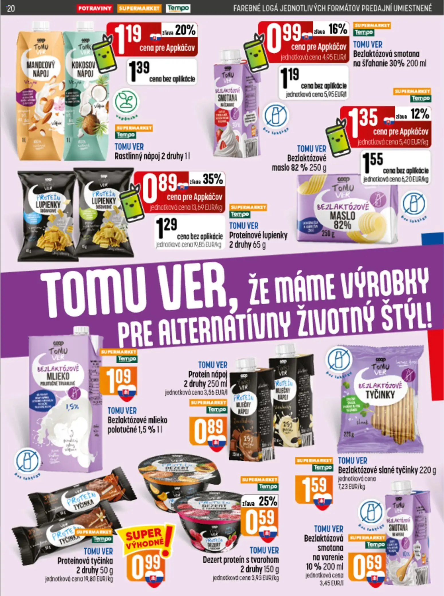 Náhľad COOP Jednota letáku platného od 10.09.2026 - Maslo, Protein, Mlieko, Smotana, Slané tyčinky, Bezlaktózové mlieko, Mlieko polotučné, Proteínová tyčinka