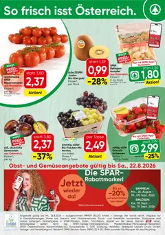Vorschau der Angebote: Spar Spar Obst & Gemüse gültig ab 17.08.2026
