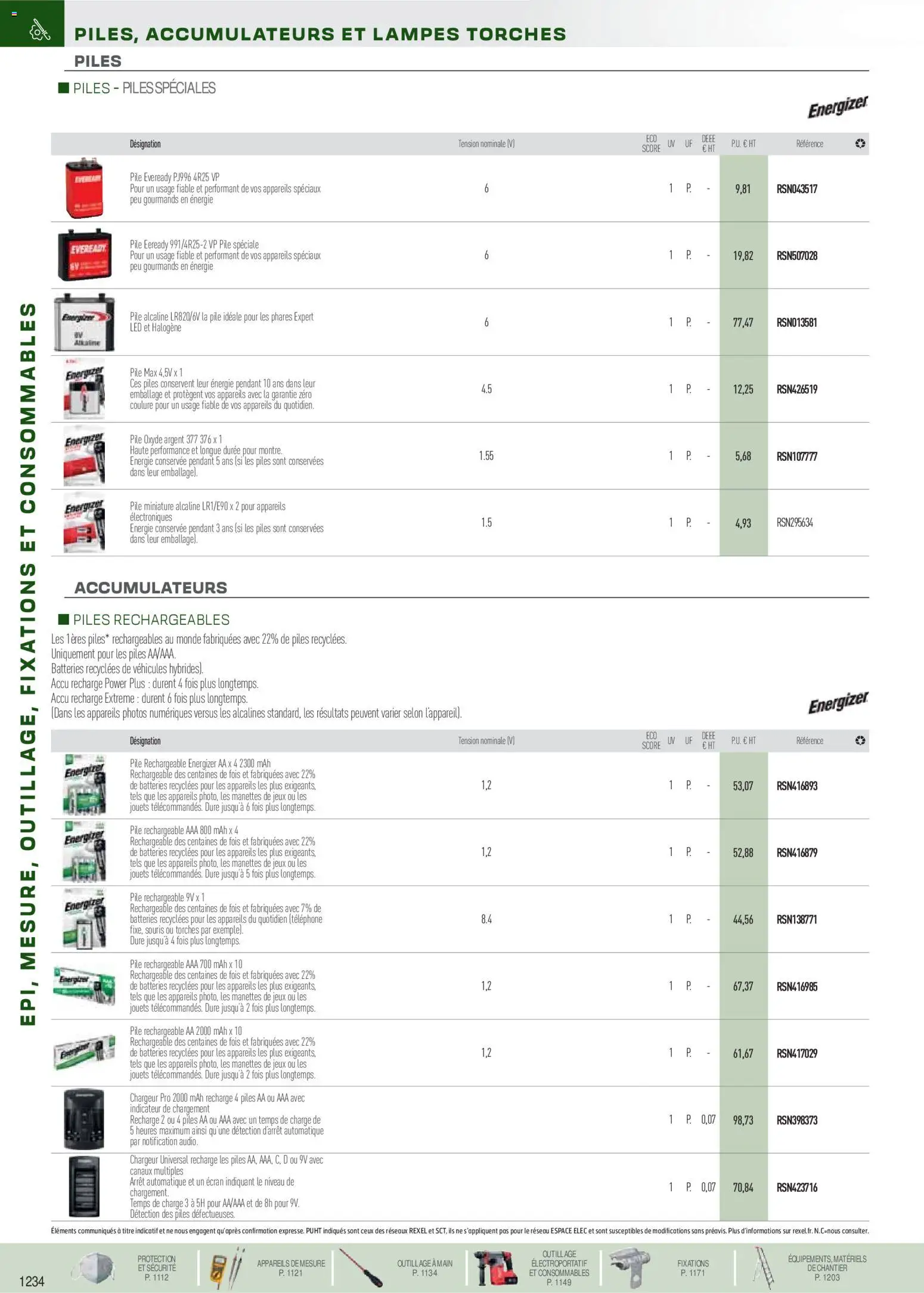 Prévisualisation de Brochure EPI, mesure, outillage, fixations et consommables du magasin Rexel formulaire valide 18/11/2025 - Jeux, Téléphone, Souris, Jouets, Piles AA, Piles