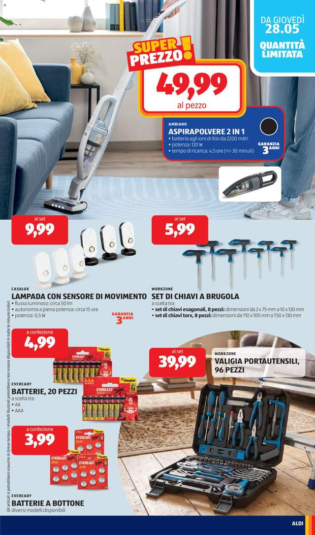 Nuovo volantino Aldi dal 25/05