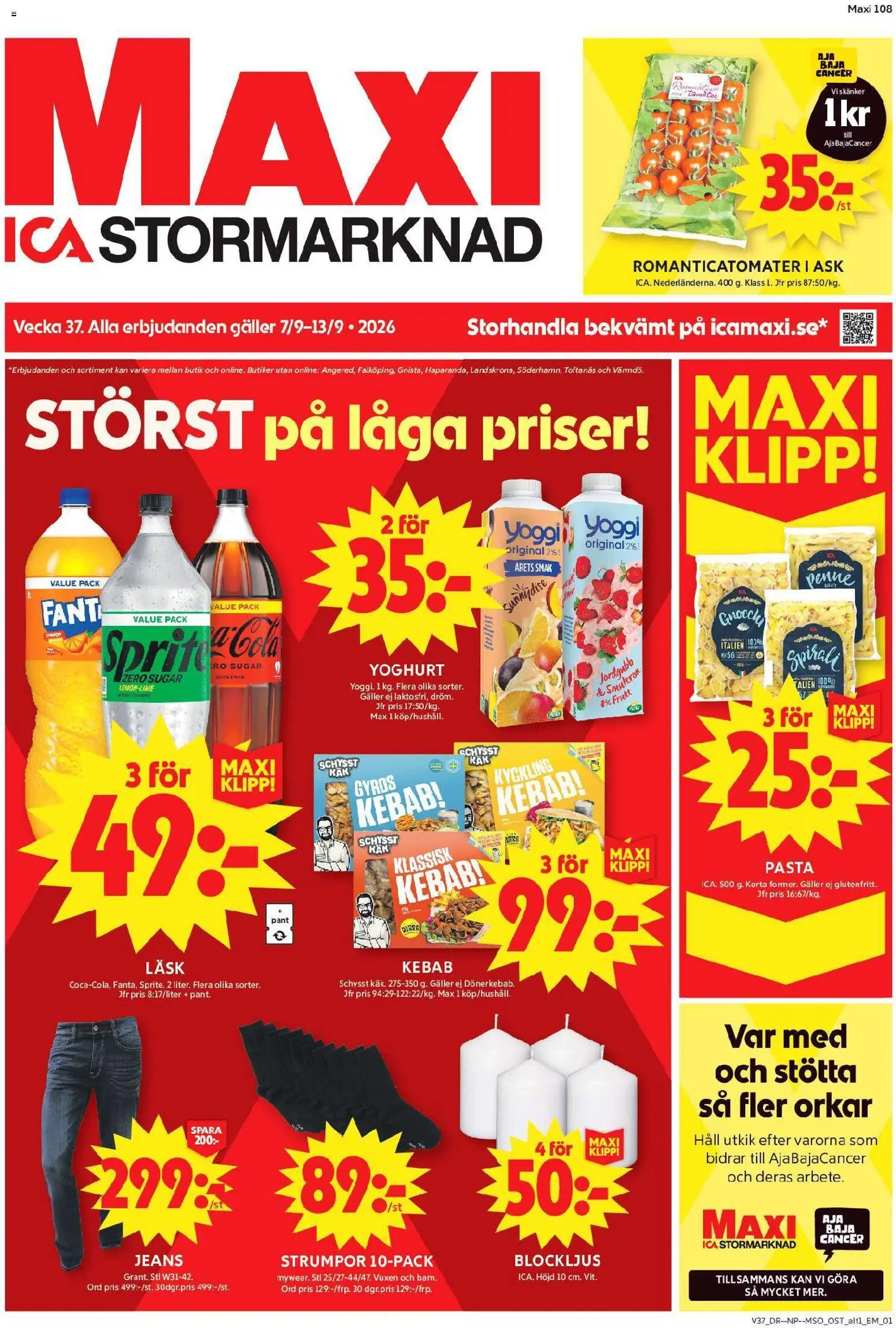 Förhandsgranska reklamblad ICA Maxi erbjudanden från butik ICA Maxi gäller från 07/09/2026