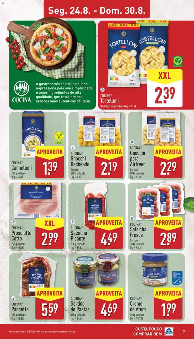 Novo folheto Aldi a partir de 24/08