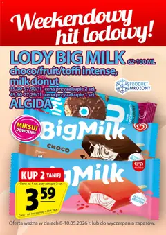 Pogląd gazetki "Prim Market promocja - Lody Big Milk Algida" ze sklepu Prim Market ważnej od 08.05.2026