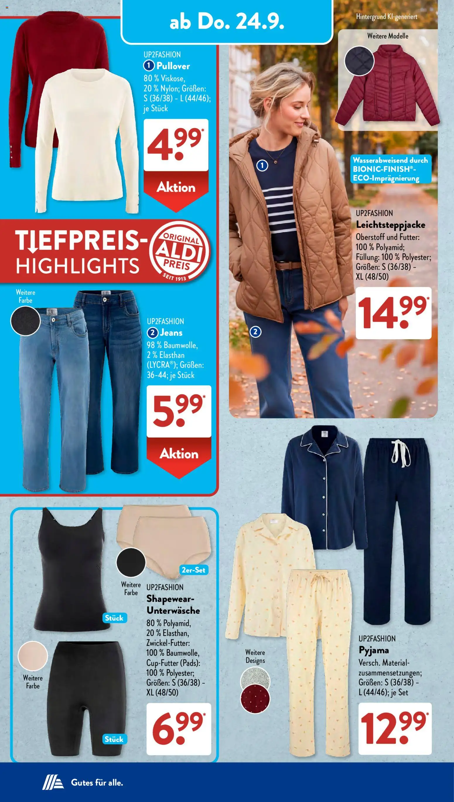 Vorschau von dem Prospekt des Geschäftes Aldi Süd, gültig ab dem 21.09.2026 - Butter, Käse, Joghurt, Milch, Gouda, Frischkase