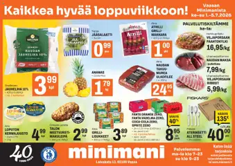 Kaupan Minimani Minimani tarjoukset - Vaasa esikatselu, voimassa 01/07/2026