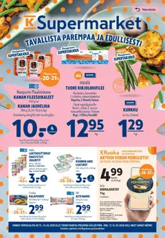 Kaupan K-Supermarket K-Supermarket tarjoukset esikatselu, voimassa 12/10/2026