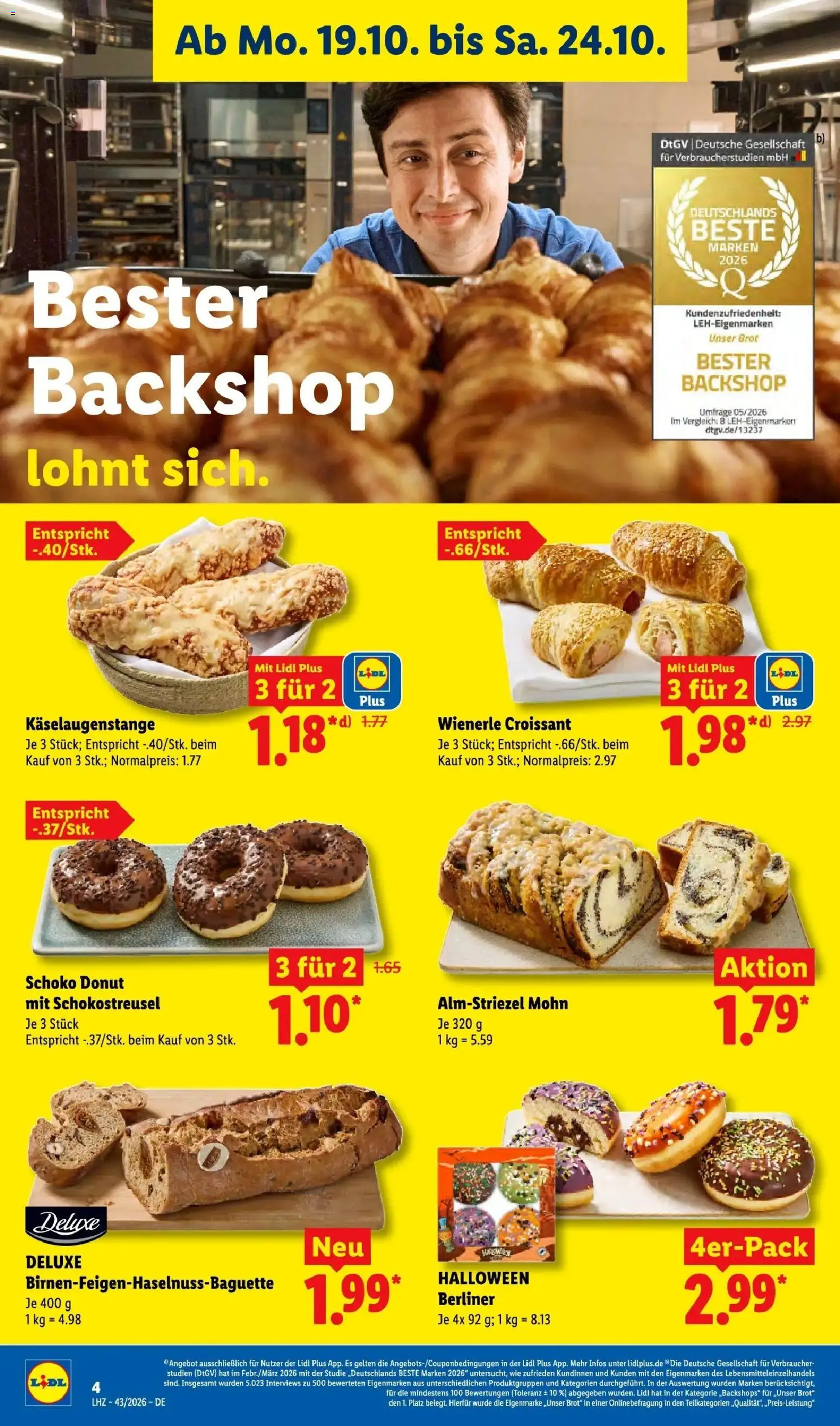 Vorschau von dem Prospekt des Geschäftes Lidl, gültig ab dem 19.10.2026