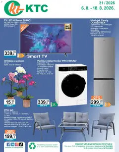 Pregled letka KTC Katalog tehnike i posuđa trgovine KTC vrijedi od 06.08.2026
