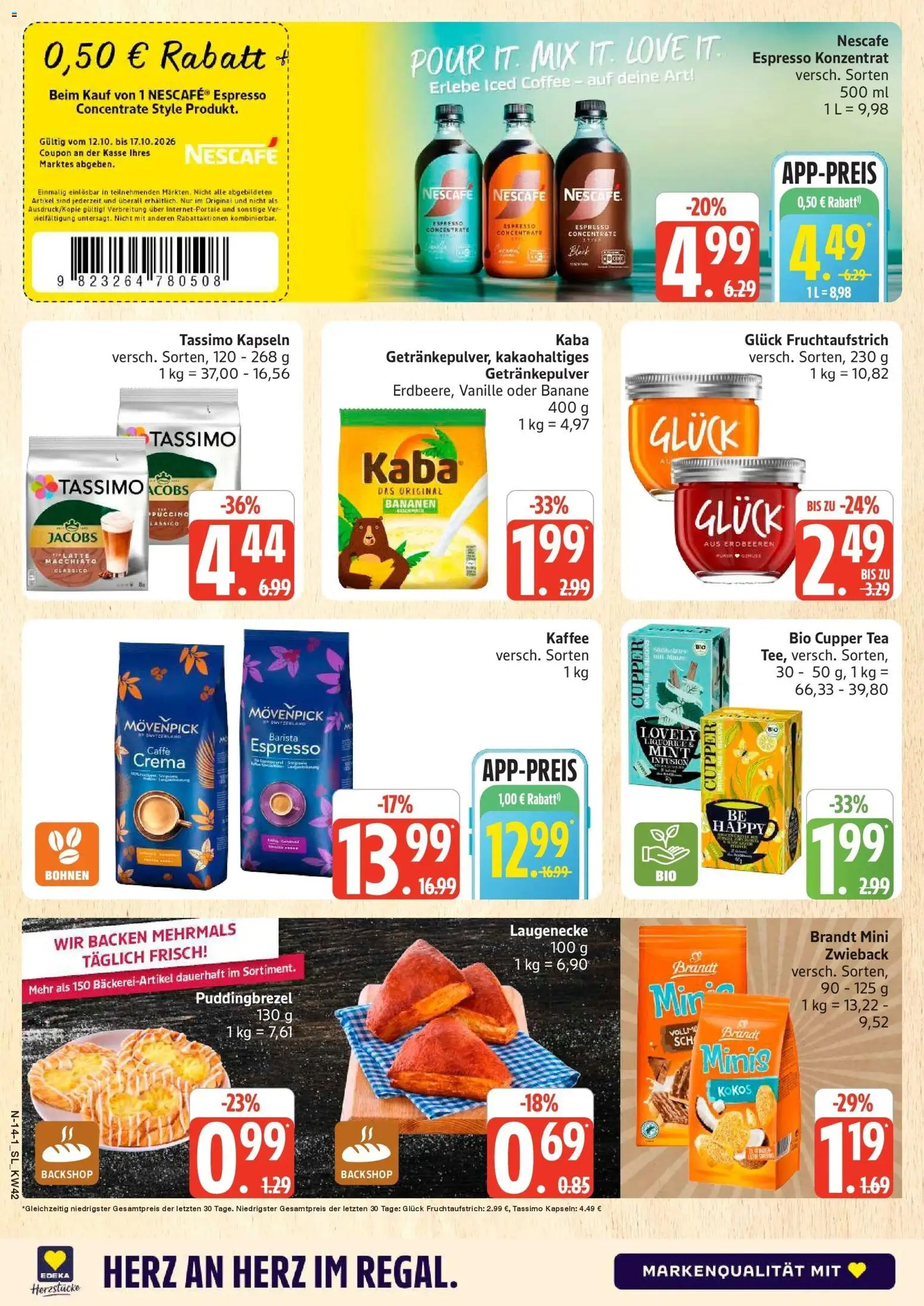 Vorschau von dem Prospekt des Geschäftes Edeka, gültig ab dem 12.10.2026