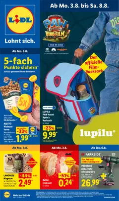 Vorschau von dem Prospekt des Geschäftes Lidl, gültig ab dem 03.08.2026
