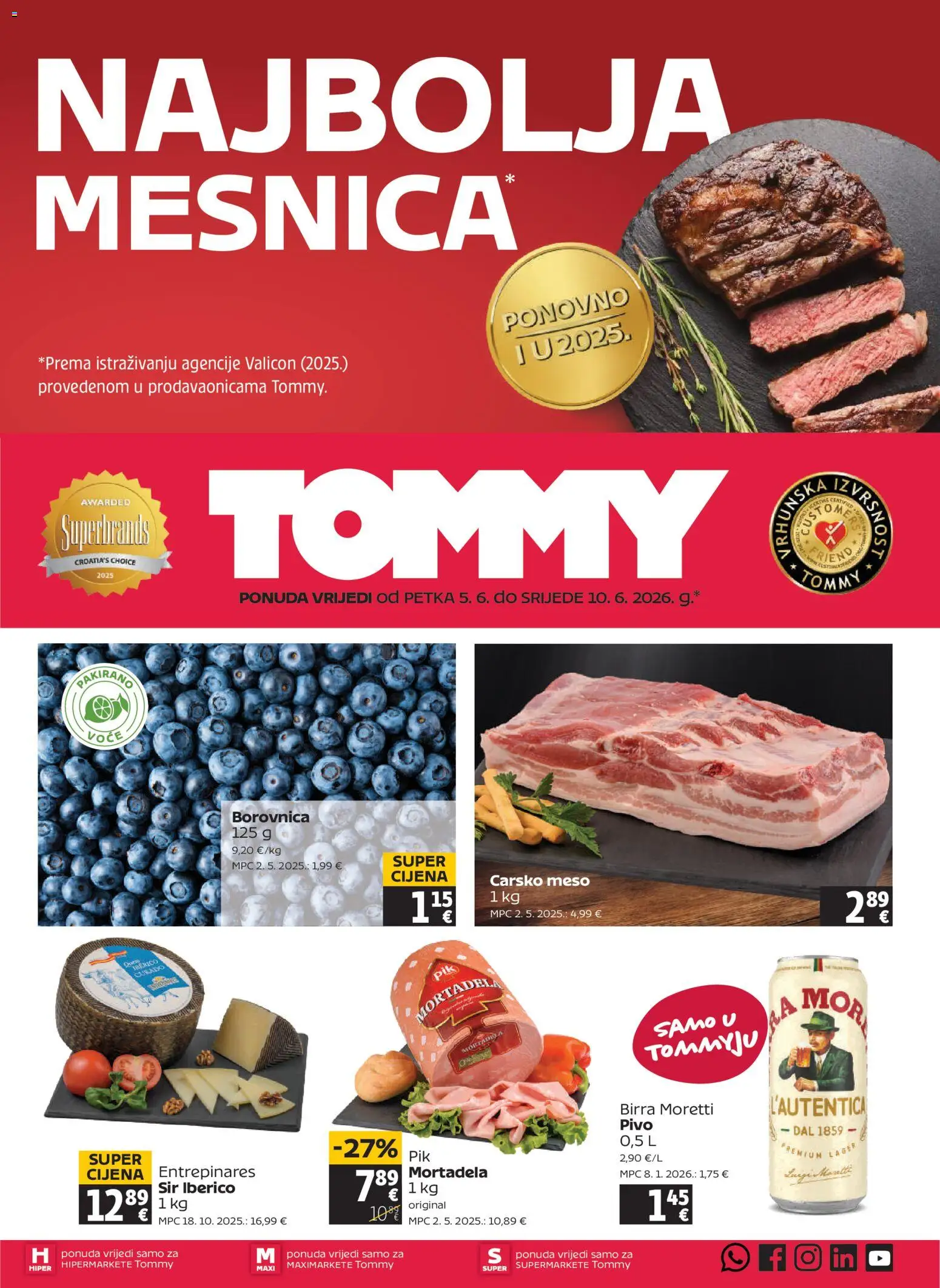 Pregled letka Tommy Katalog trgovine Tommy vrijedi od 05.06.2026