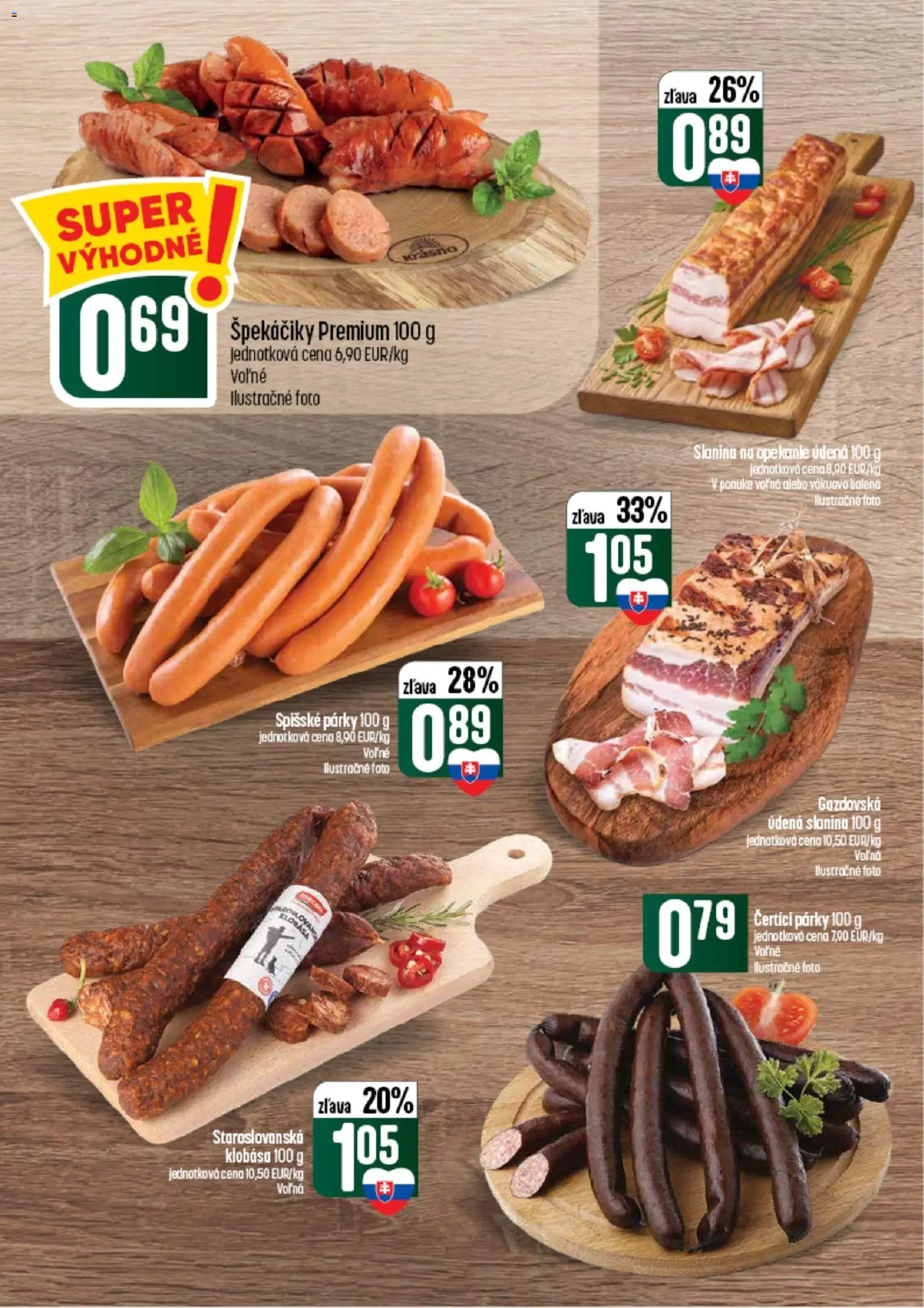 Náhľad COOP Jednota letáku platného od 10.09.2026 - Klobása, Slanina, Párky, Špekáčiky