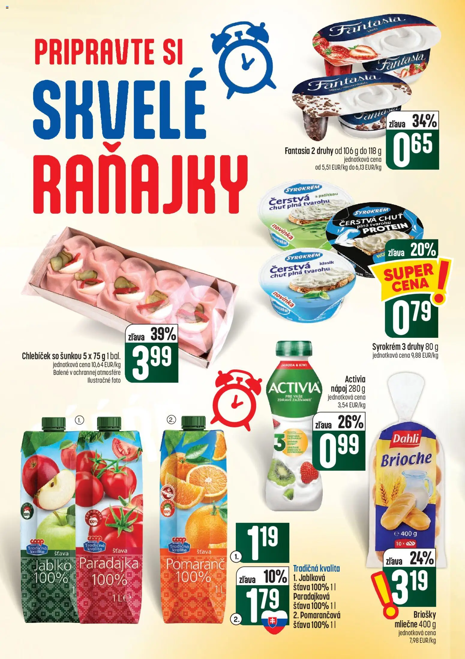 Náhľad COOP Jednota letáku platného od 01.10.2026 - Kiwi, Protein, Paradajka, Šťava