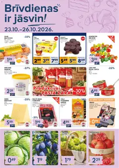 Skatīt Mego akciju bukletu, derīgs no 23.10.2026.