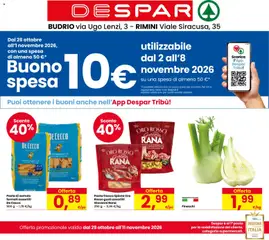 Anteprima dell'opuscolo Despar volantino Budrio dal negozio Despar valido da 29/10/2026