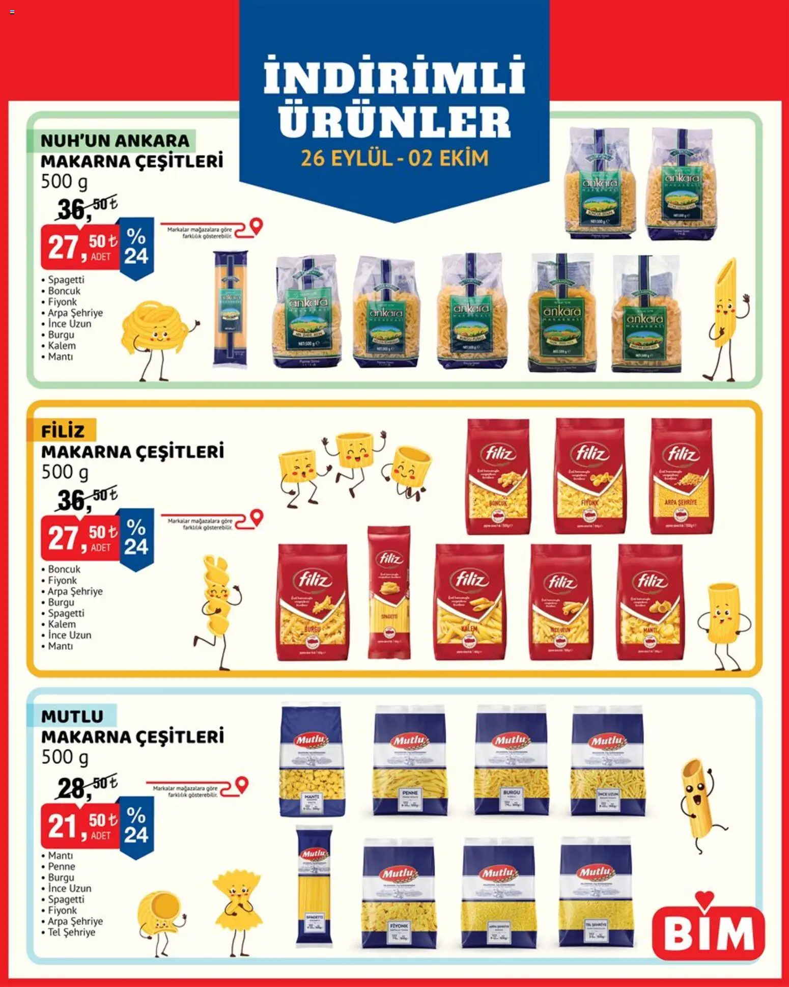 BİM BİM Katalog 26.09.2026 - Broşürünün önizlemesi