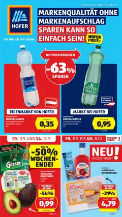 Hofer AT - Hofer AT akciós újság megtekintése, amely érvényes 2026.09.11.-től