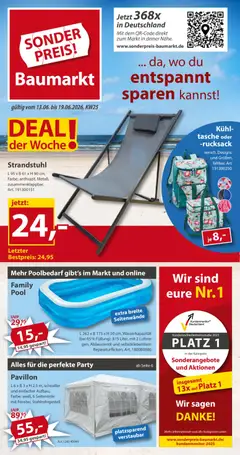 Vorschau von dem Prospekt des Geschäftes Sonderpreis Baumarkt, gültig ab dem 13.06.2026