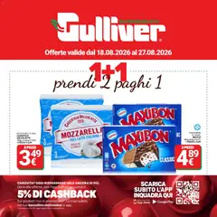 Anteprima dell'opuscolo Gulliver volantino dal negozio Gulliver valido da 18/08/2026