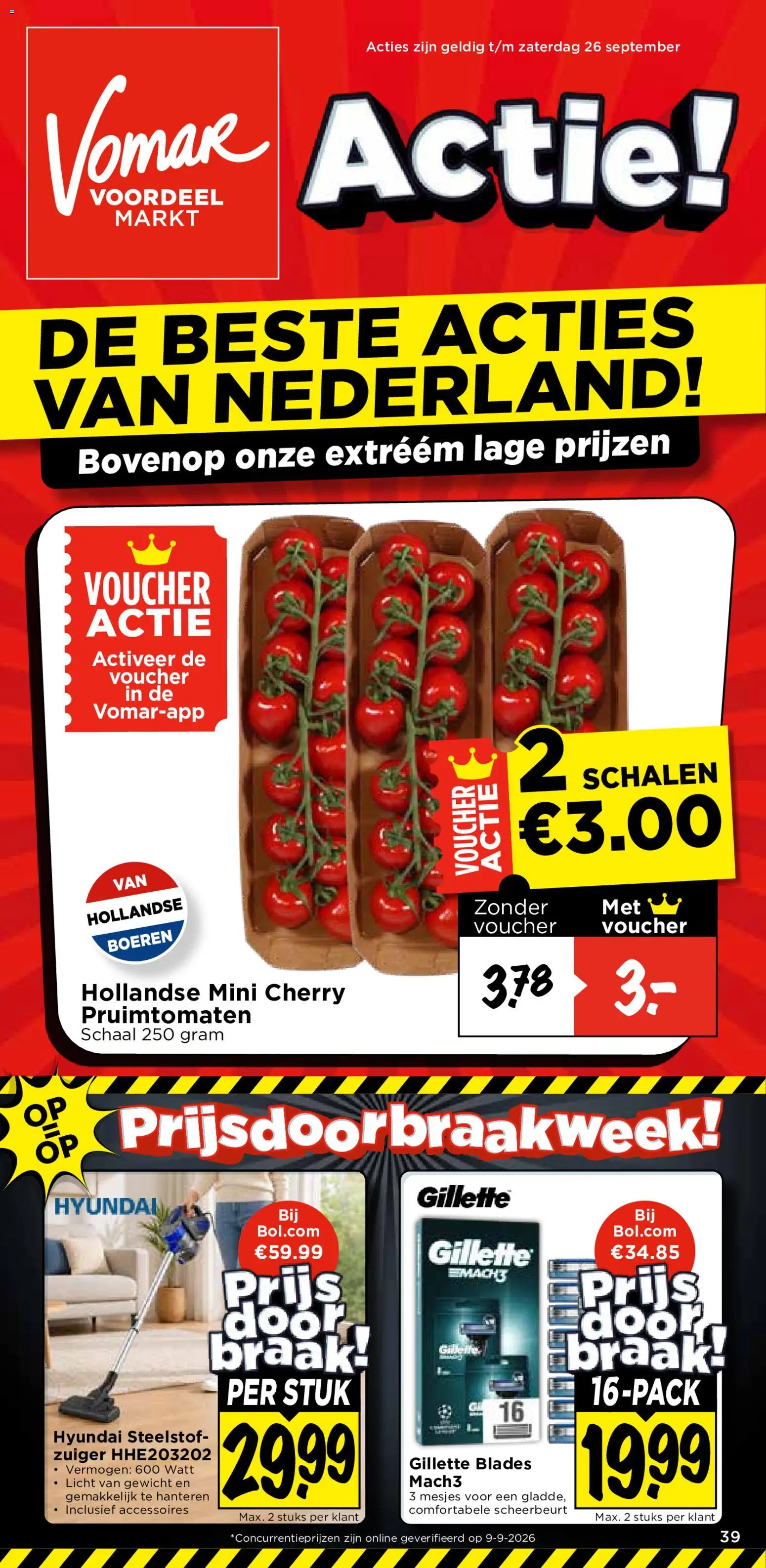 Voorbeeld van Vomar folder - Weekend folder van winkel Vomar geldig vanaf 21-09-2026