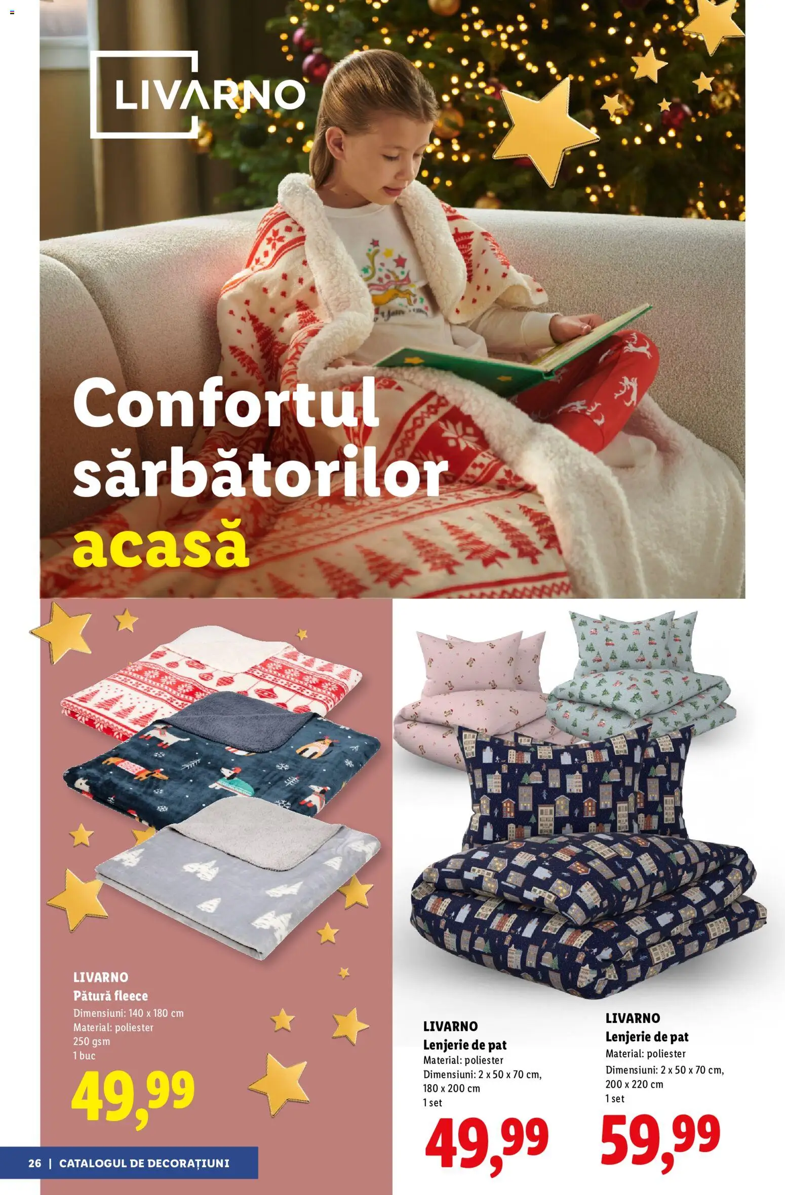 Previzualizarea de cataloage: Lidl Lidl Catalog Decorațiuni valabil de la 05.11.2026 - Lenjerie de pat, Pat, Pătură