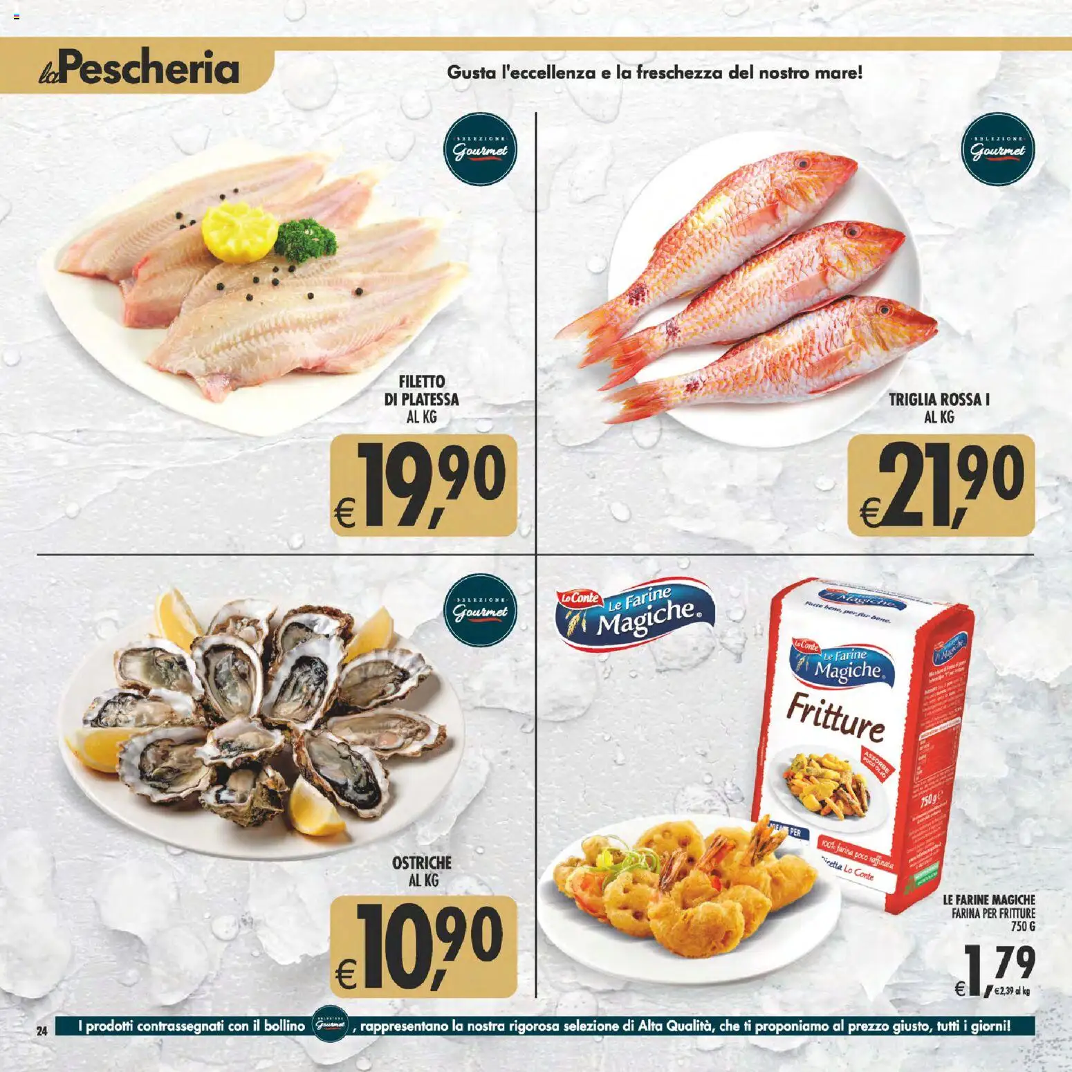 Anteprima dell'opuscolo Decò volantino Gourmet Sicilia dal negozio Decò valido da 23/10/2026 - Farina, Filetto