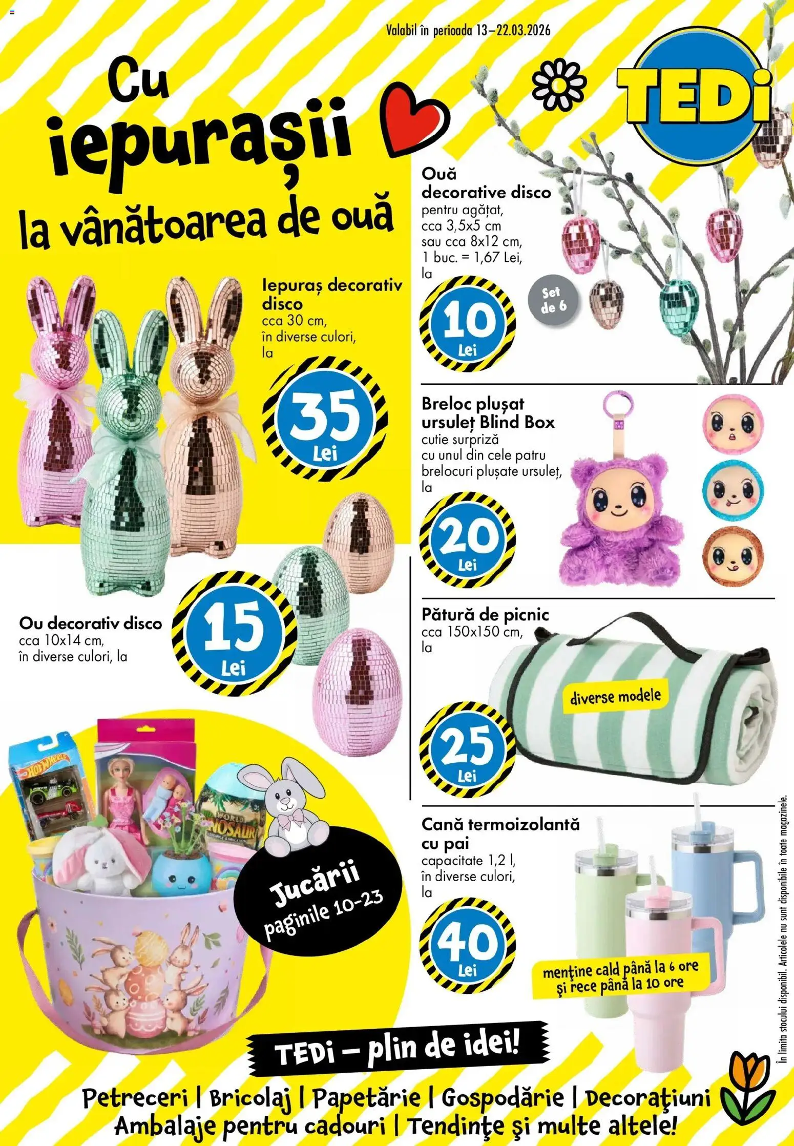 Previzualizarea de cataloage: TEDi TEDi Catalog valabil de la 13.03.2026 - Pătură, Cutie, Ouă