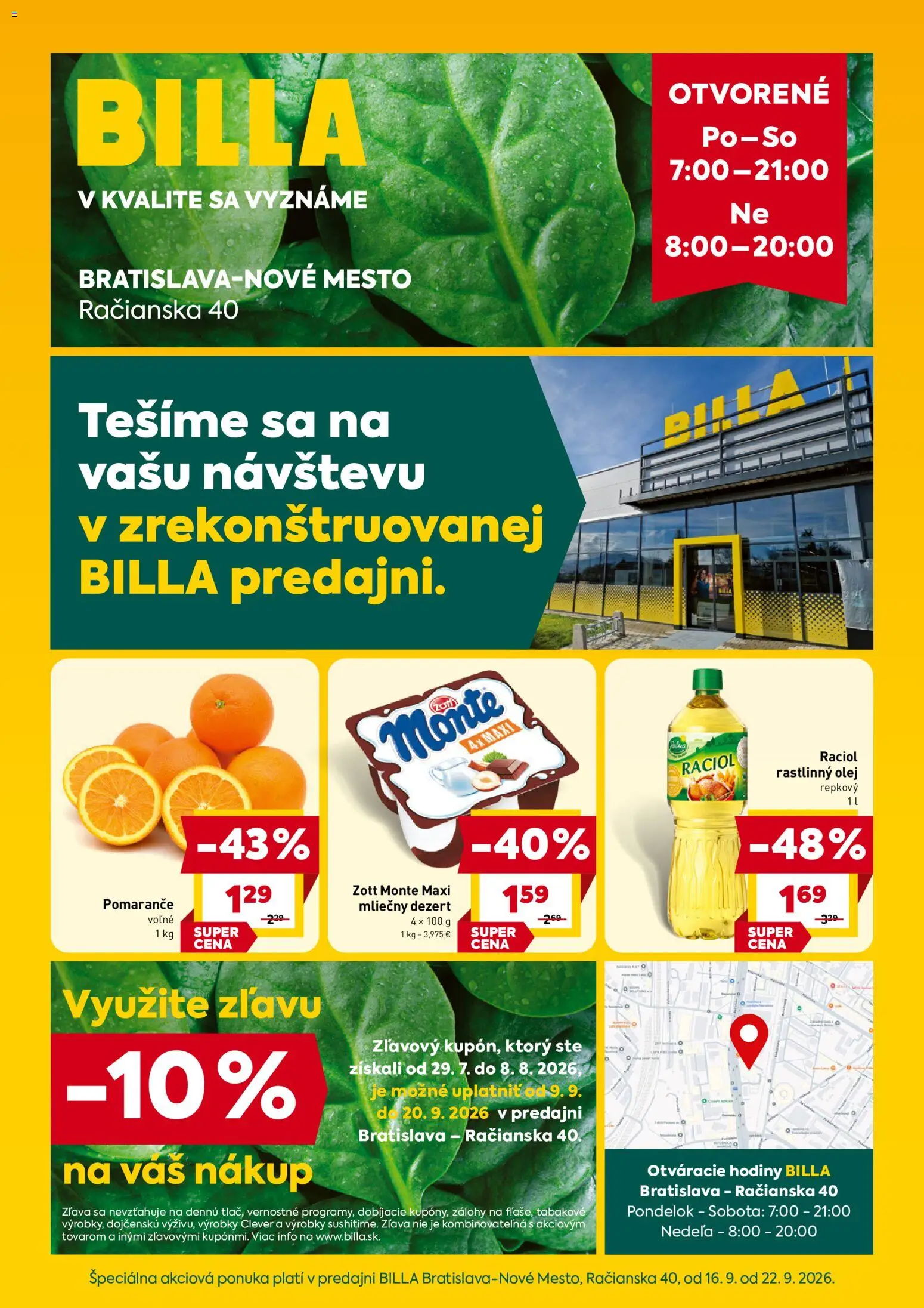 Náhľad Billa letáku platného od 16.09.2026