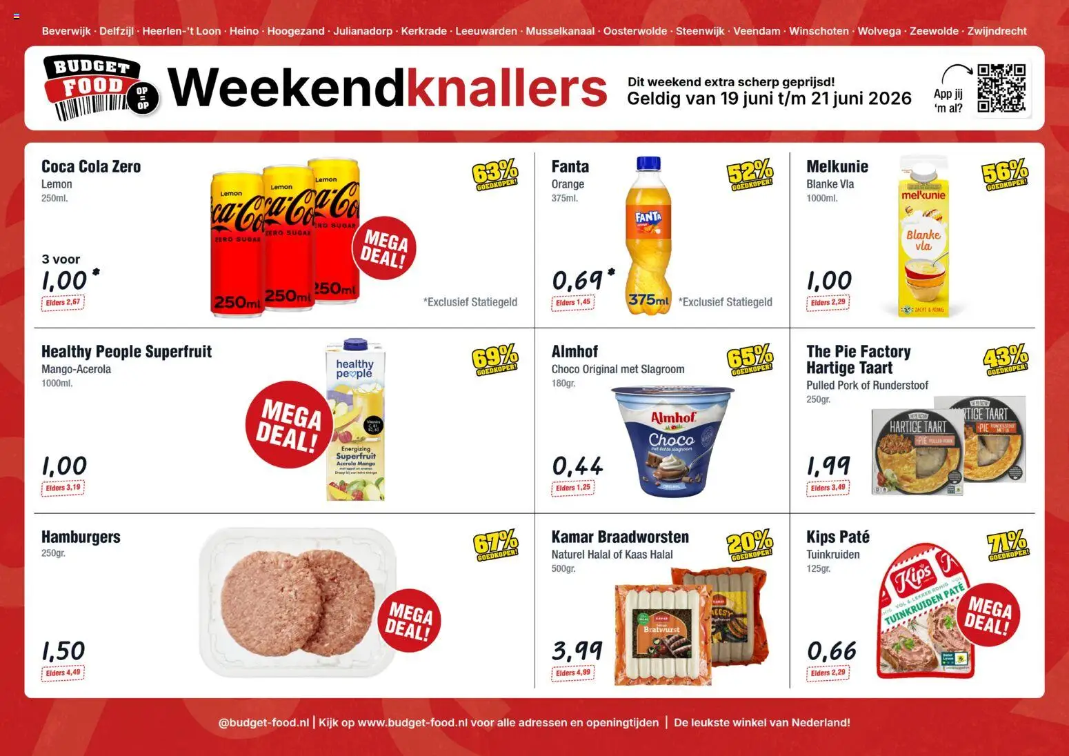 Voorbeeld van Budget Food folder - Weekendfolder van winkel Budget Food geldig vanaf 19-06-2026
