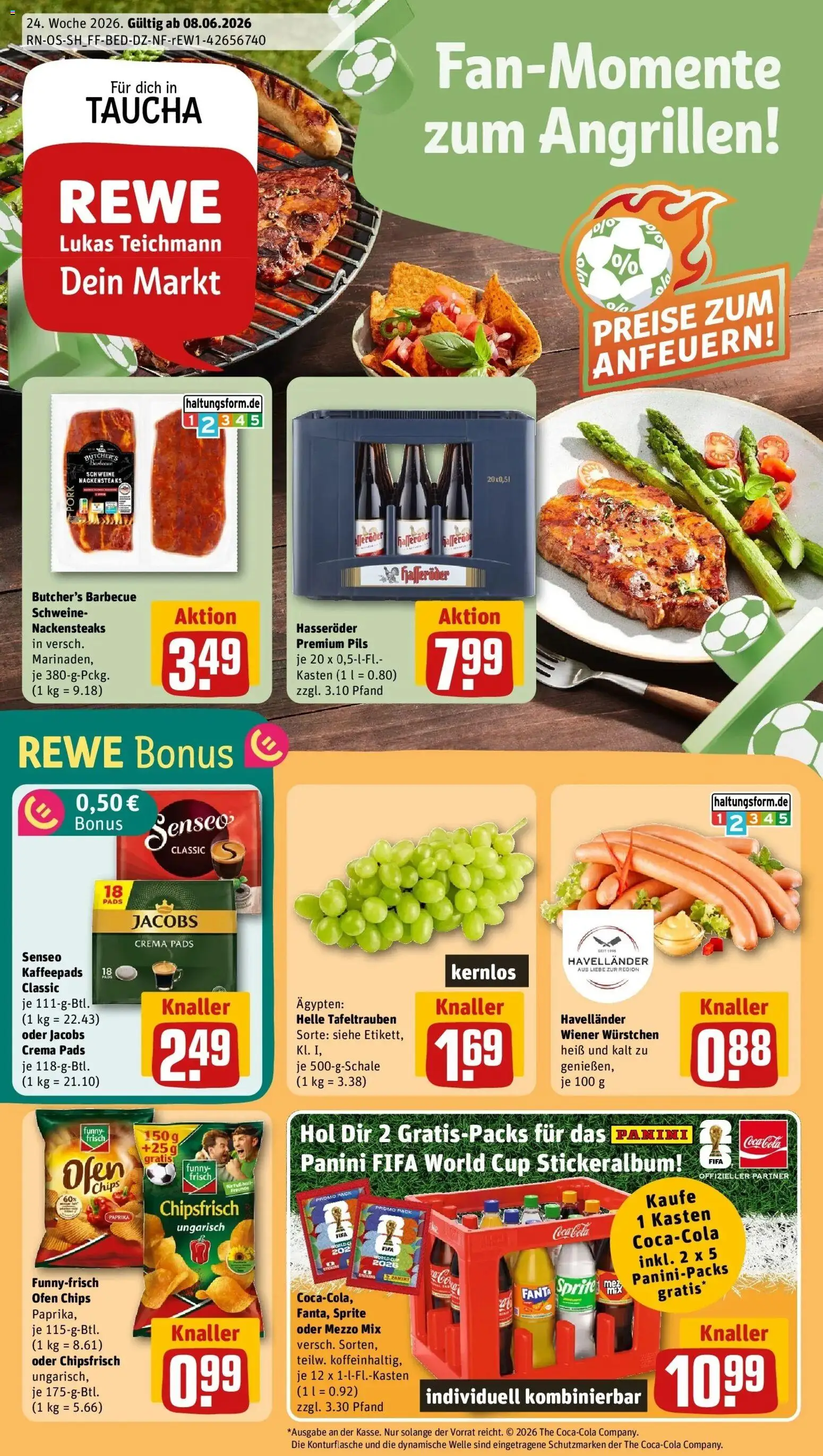 Vorschau von dem Prospekt des Geschäftes Rewe, gültig ab dem 08.06.2026