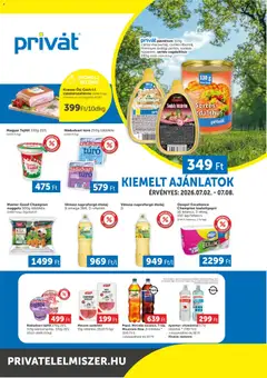 PRIVÁT - PRIVÁT Déli vármegyék megtekintése, amely érvényes 2026.07.02.-től