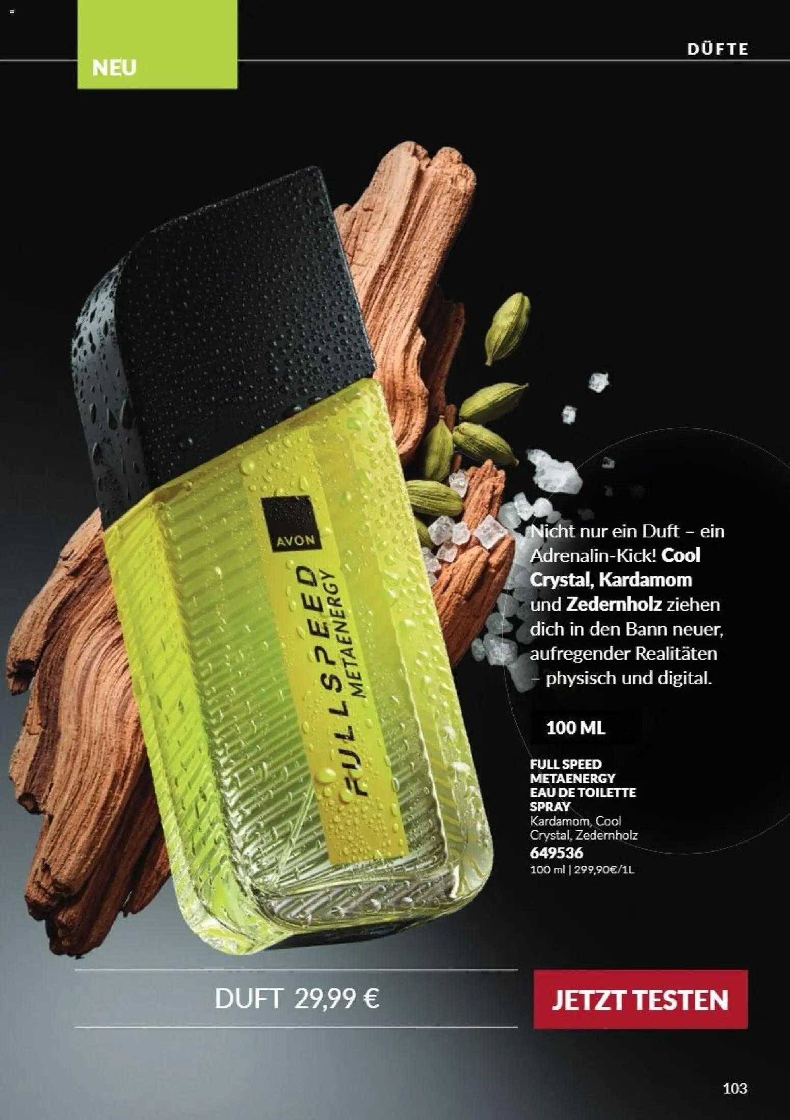 Vorschau von dem Prospekt des Geschäftes Avon, gültig ab dem 01.10.2026 - Toilette, Eau de Toilette, Duft